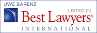Uwe Bärenz - recognized by Best Lawyers International