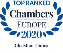Christian Tönies - top ranked in Chambers Europe 2020