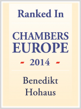Benedikt Hohaus - Chambers Europe 2014