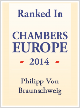 Philipp von Braunschweig - ranked in Chambers Europe 2014