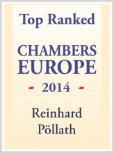 Reinhard Pöllath - ranked in Chambers Europe 2014