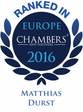 Matthias Durst - ranked in Chambers Europe 2016