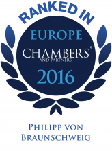 Philipp von Braunschweig - ranked in Chambers Europe 2016