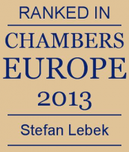 Stefan Lebek - ranked in Chambers Europe 2013