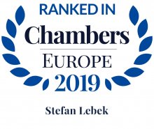 Stefan Lebek - ranked in Chambers Europe 2019