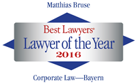  Matthias Bruse - recognized by Best Lawyers 2016