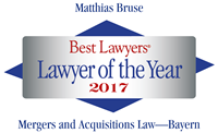 Matthias Bruse - recognized by Best Lawyers 2017