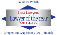 Reinhard Pöllath - Best Lawyers, Lawyer of the year 2014-2015