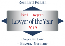 Reinhard Pöllath - Best Lawyers, Lawyer of the year 2019