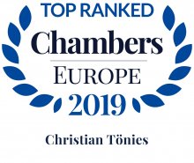 Christian Tönies - top ranked in Chambers Europe 2019