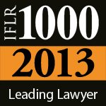 Otto Haberstock - ranked as IFLR Leading Lawyer 2013
