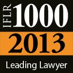 Otto Haberstock - ranked as IFLR Leading Lawyer 2013