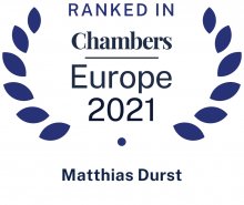 Matthias Durst - ranked in Chambers Europe 2021