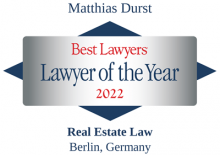 Matthias Durst - recognized as Lawyer of the Year 2022