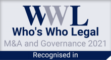 Jens Hörmann - recognised in WWL Global M&A and Governance 2021
