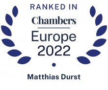 Matthias Durst - ranked in Chambers Europe 2022