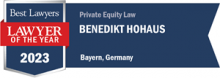 Benedikt Hohaus - Lawyer of the Year 2023