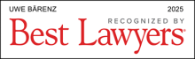 Uwe Bärenz - recognized by Best Lawyers 2025